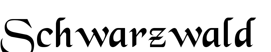 Schwarzwald Regular cкачати шрифт безкоштовно